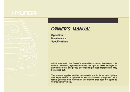 HYUNDAI SANTA FE OWNERS MANUAL HANDBOOK - ALL YEARS - NEW PRINT - FREE POSTAGE - Picture 9 of 15