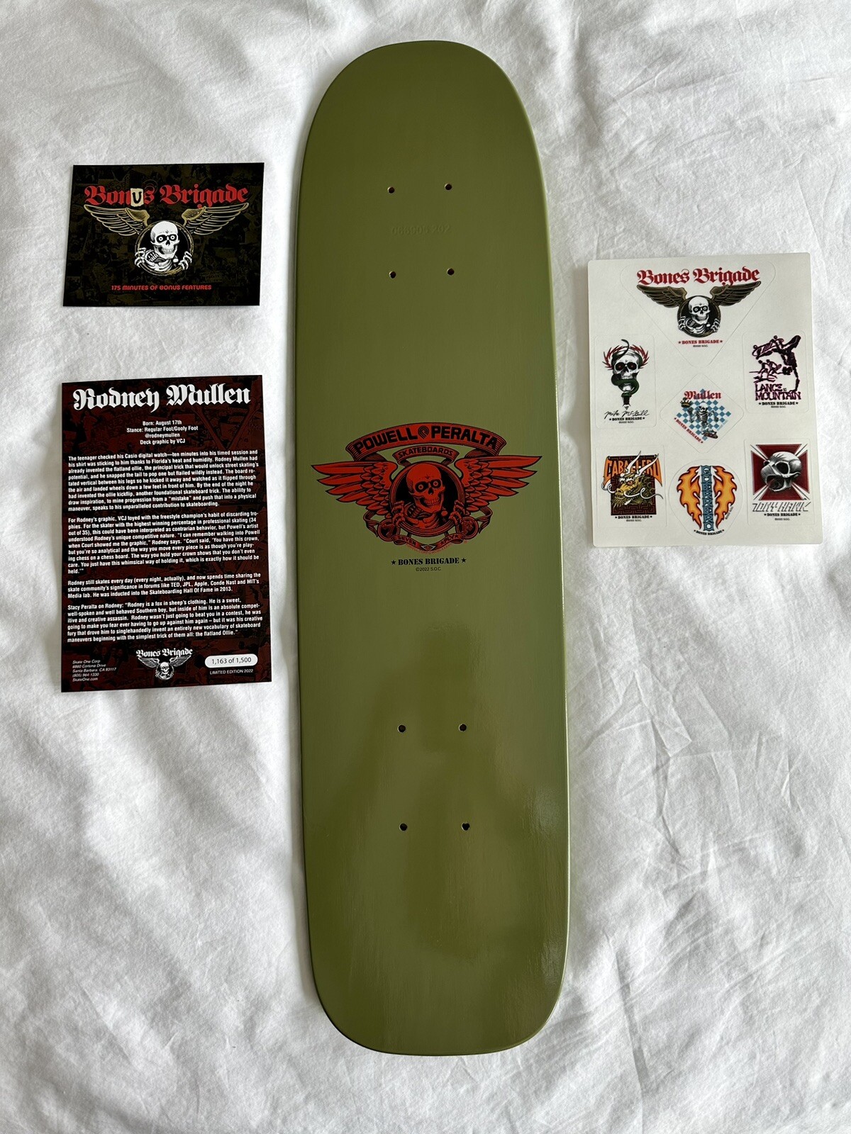 Rodney Mullen Powell Peralta Bones Brigade Series 13 Skateboard Deck Hawk