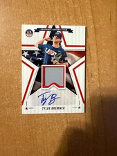 2025 Panini Stars & Stripes - Tyler Bremner - Collegiate Team USA Auto Relic