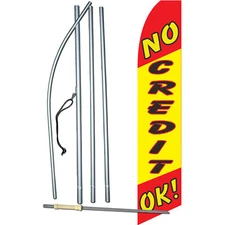 No Credit Check Complete Swooper Flag Bundle