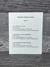 DESIGN FOR LIVING, ADS, FLYER
