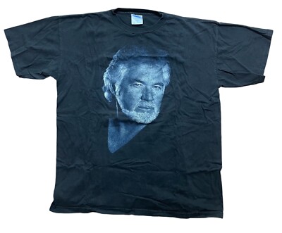 Vintage 90s Kenny Rogers Tultex World Tour Double Sided T-Shirt