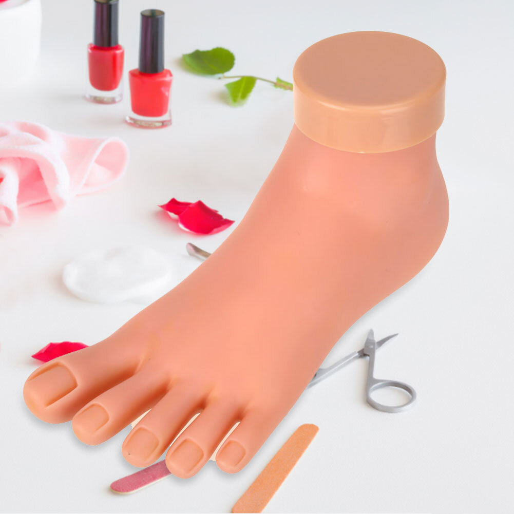 Silikon-Übungsfuß Für Nageldesign – Weich, Flexibel, Realistisches Fußmodell Für Pediküre-Training