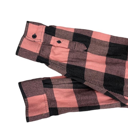 Camisa de Franela Taco Tuesday para Mujer 1X Rosa Cuadros Country Grunge Campamento Reciclada - Imagen 6 de 12