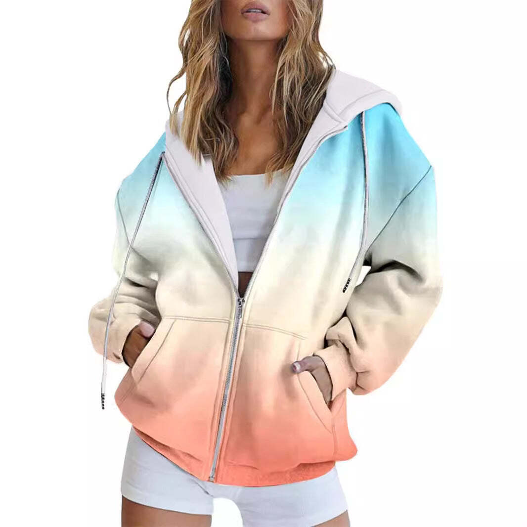 Elegant Winter Zipper Hoodie for Women  Chic Women's Casual Warm Zipper Hoodie