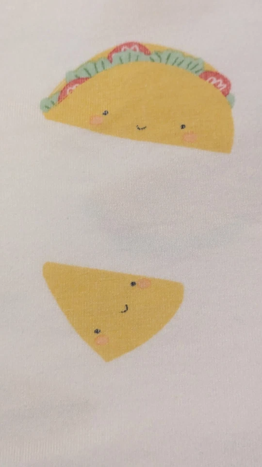 Angel Dear Bamboo Baby Swaddle Receiving Crib Blanket Yellow Tacos Yum 45"x45" - Image 4 of 4