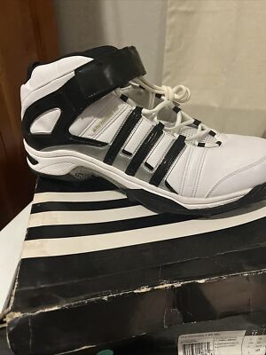 Men's Adidas Football Cleats Pro-Intimidate 2 MD Mid Size 17 White/ Black/silver
