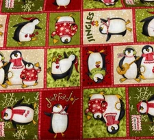JOANN FABRICS- JINGLES - PENGUINS BY DEBBIE MUMM-- BY THE YARD