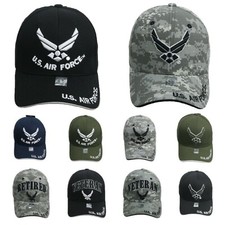 US Air Force Baseball Cap USA Veteran Retired Hat USAF US Flag Official Licensed