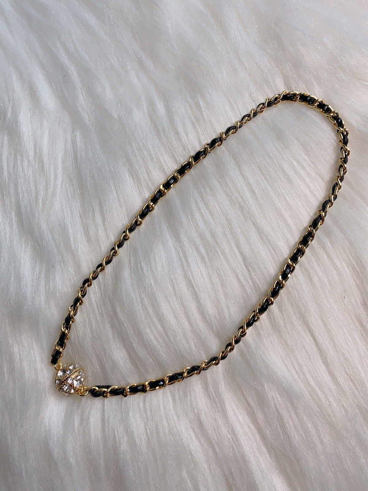 Fashion Leather Chain Choker Collar Necklace Gold Color Fashion Accessories New