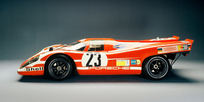 VINTAGE 1970 PORSCHE 917 LE MANS RACE CAR POSTER PRINT STYLE E 12x24 9MIL PAPER