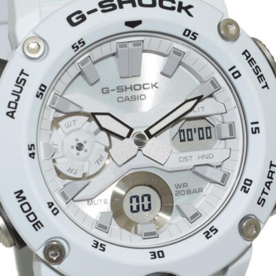 時計 G-SHOCK GA-2000s-7AJF CASIO G-SHOCK GA-2000S-7AJF White Carbon Core Guard Men's Watch