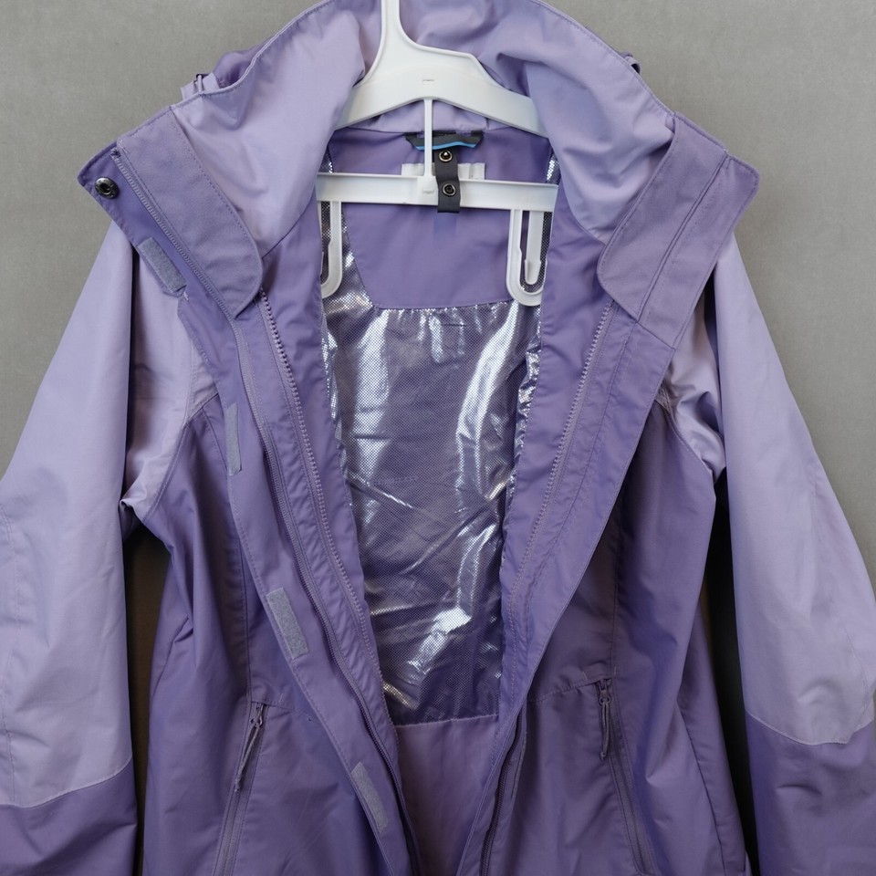 COLUMBIA Interchange Jacket Women Hooded Coat Size Small *No Fleece