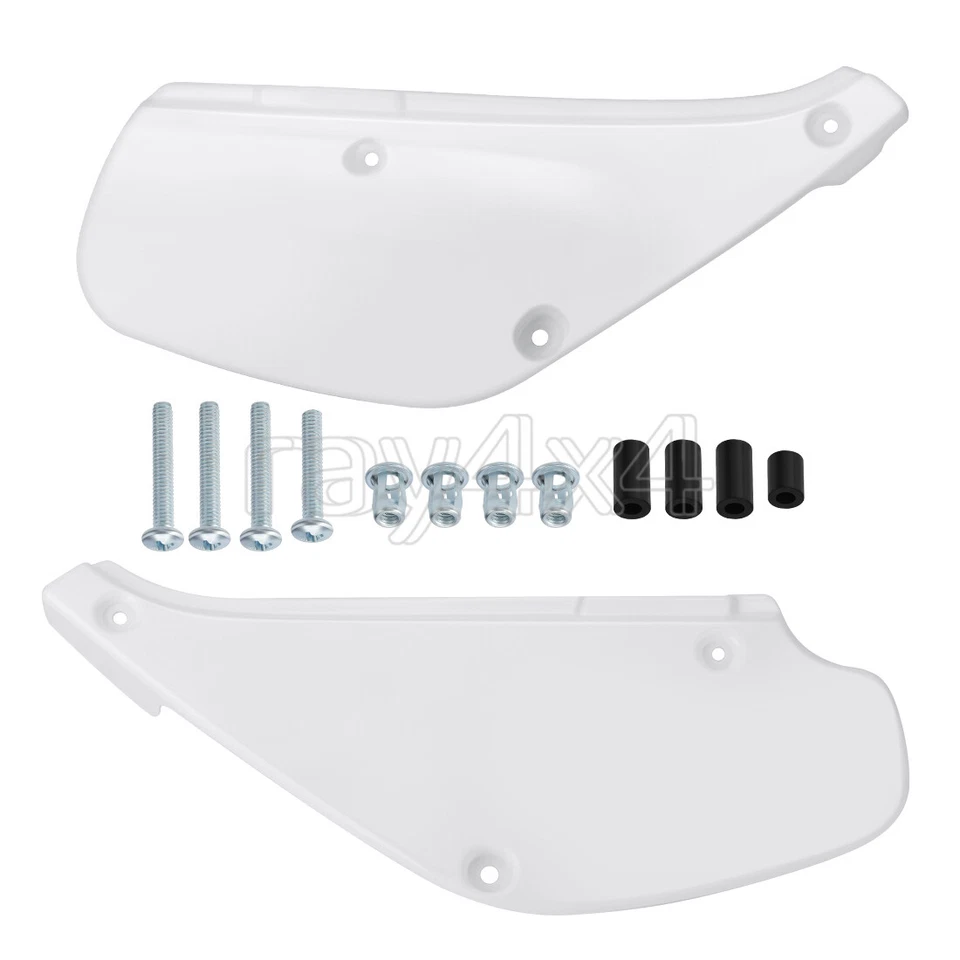 For 1988-2000 Honda XR80R XR100R White Pair Left & Right Side Cover Panel Fender - Image 3 of 4