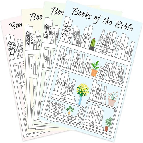 5/8 Pcs Bible Reading Tracker Bookmark Stickers For Old And New Testaments _wa - Photo 12/15