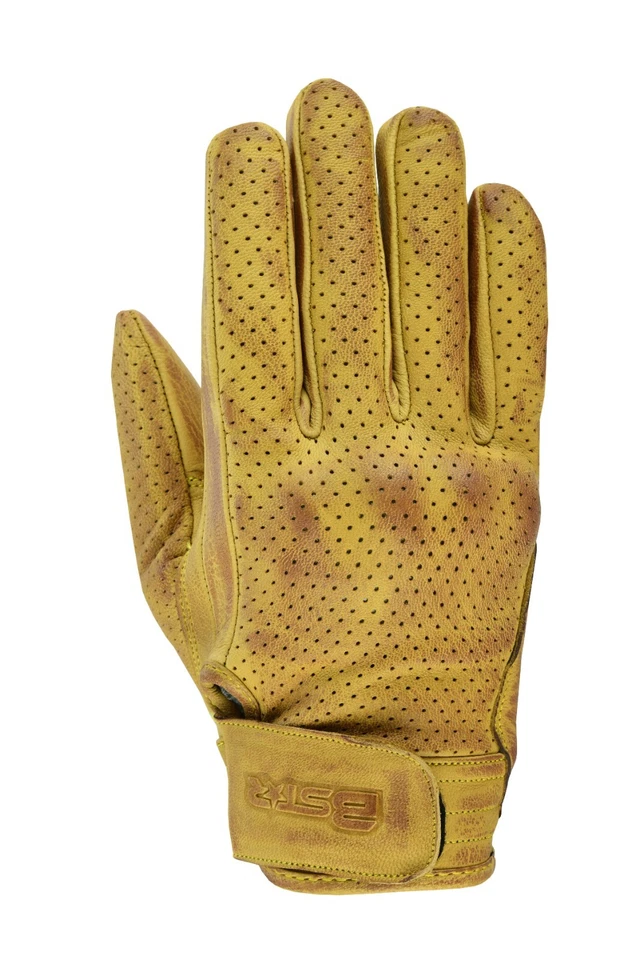 Guantes para motero Perforados, Guantes de Cuero - Imagen 3 de 4