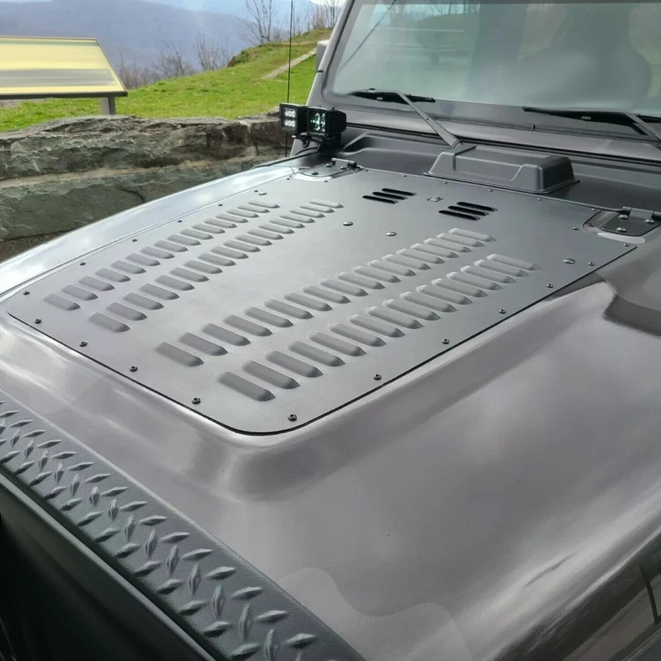 Vented Hood Louver Black For Jeep Wrangler TJ / LJ 2003 2004 2005 2006 Foto 2 de 4