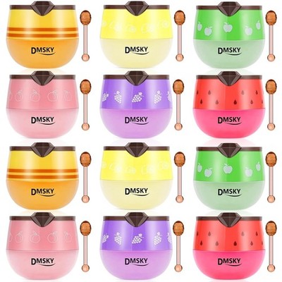 DMSKY Bee Lip Balm Honey Pot 12 PCS, Nourish  Hydrate Lip Sleeping Mask with ...