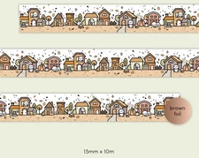 NEW TCMC The Coffee Monsterz Co An Autumnal Neighborhood Washi Tape SOLD OUT