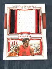2023-24 National Treasures Colossal Red Scoot Henderson Rookie RC PATCH 17/24