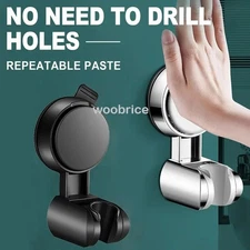 Shower Head Support Mural Suction Cup Holder 360° Adjustable Wall Mount Bracket