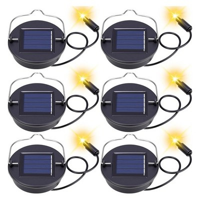 6 Stück Solarleuchte Ersatz Top Teile Kit Terrasse Top Hängelampe U9E54348
