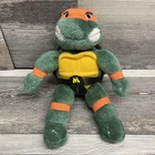 1989 Vintage Michelangelo Teenage Mutant Ninja Turtles Plush Figure 9" TMNT