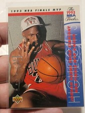 Michael Jordan Chicago Bulls Upper Deck Re-release 1998 Card Retro MJ Finals Mvp