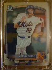 2025 Bowman - Chrome Prospects Carson Benge #BCP-108 Wave Refractor /350 (RC)