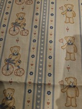 Vintage Teddy Bear Fabric Polished Cotton 58 x 44
