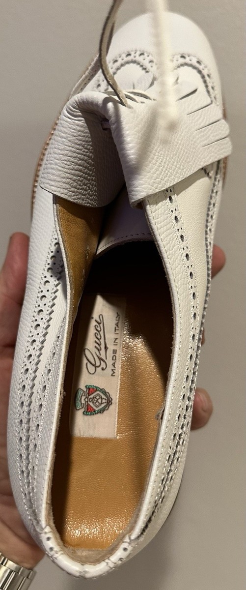 BRAND NEW GUCCI GOLF SHOES. 100% LEATHER. Size 43. PRISTINE IN