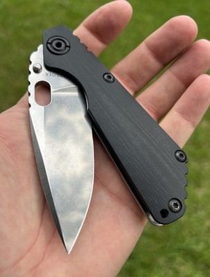 Strider Knives SnG CC MagnaCut Black G10 & Stonewash Titanium