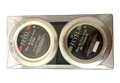 Bloc de Foie Gras d' Oie & Canard  Feyel Frankreich Ente + Gans  2 x 45g