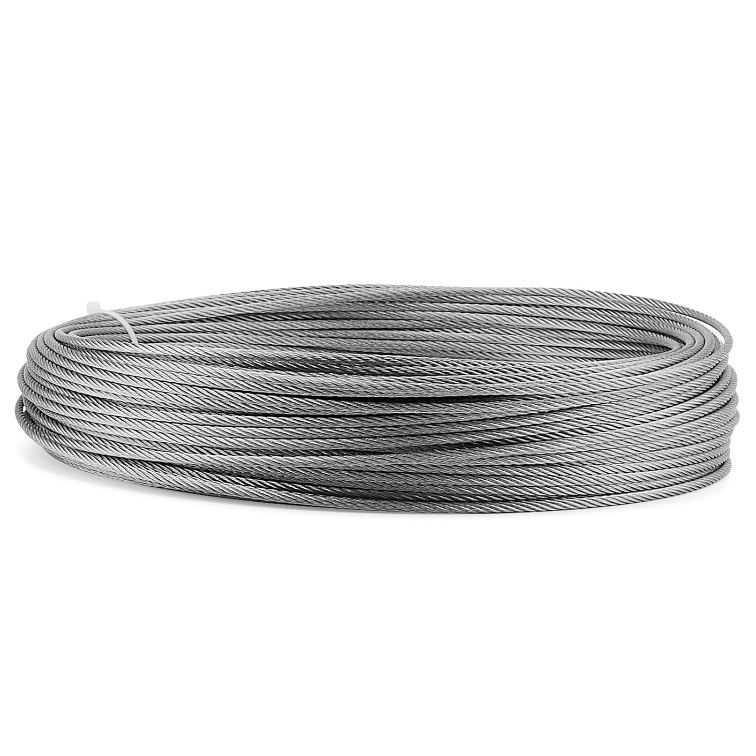 1/8" 164FT Stainless Steel Cable Wire Rope Aircraft Cable Railing Decking 7x7