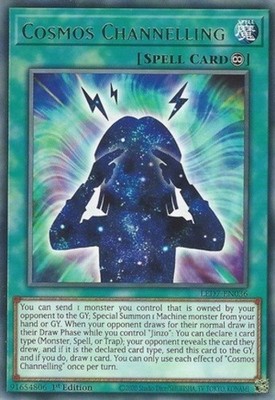 3 x Cosmos Channelling - LED7-EN036 - Rare - 1st Edition Near Mint, English YGO