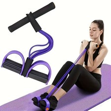 6-Tube Resistance Band Set - Full-Body Home Gym Kit with Handles