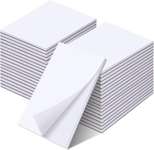 36 Pack 4 x 6 Inch Note Pads White 4 x 6 inch-36Pack, White-blank