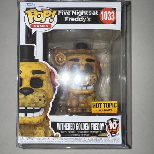 Funko POP! FNAF Withered Golden Freddy #1033 Funko Special Edition W/Protector