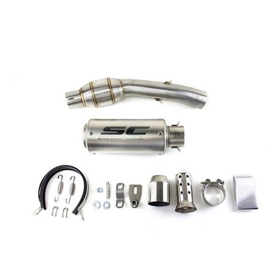 Motorcycle Exhaust System Link Pipe Muffler DB Killer For Benelli 302S 2019-2025