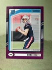 2024 Panini Donruss Drake Maye Rated Rookie Purple Press Proof 379