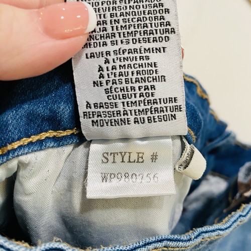 Royalty For Me Jeans Damen Größe 14 Cargotaschen Mid Rise Medium Wash Skinny - Bild 6 von 9