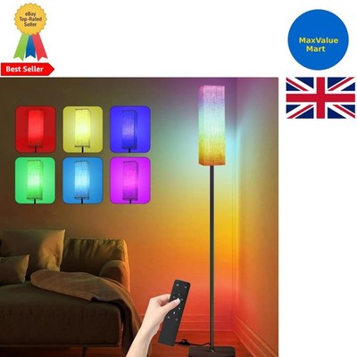 Vielseitige LED Stehlampe mit Leinenschirm & stufenlosem Dimmen für jeden Raum