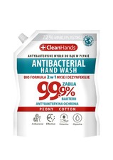 Savon antibactérien Clean Hands BIO 99,9 % Pivoine et Coton, recharge 1000 ml