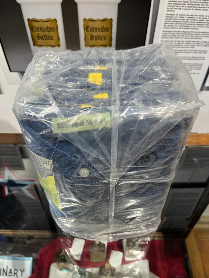 Paquete de 10 camisas abotonadas vintage de cáñamo Highhh Society selladas a granel de los años 90 nuevas de colección Foto 3 de 4