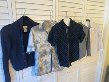 Boys Button-Down Shirt & Cardigan Lot – M&S, BSherman, DKNY, Whelan – Size 12–14