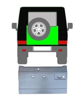Hohe TüRleiste AußEn FüR Mercedes G – Klasse W460 W461 W463 1979 – 2021 Hinten