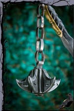 Larp Waffe - Dunkelelf Hiebwaffe Morgenstern Dreschflegel Kopf - Abendzeit 18cm