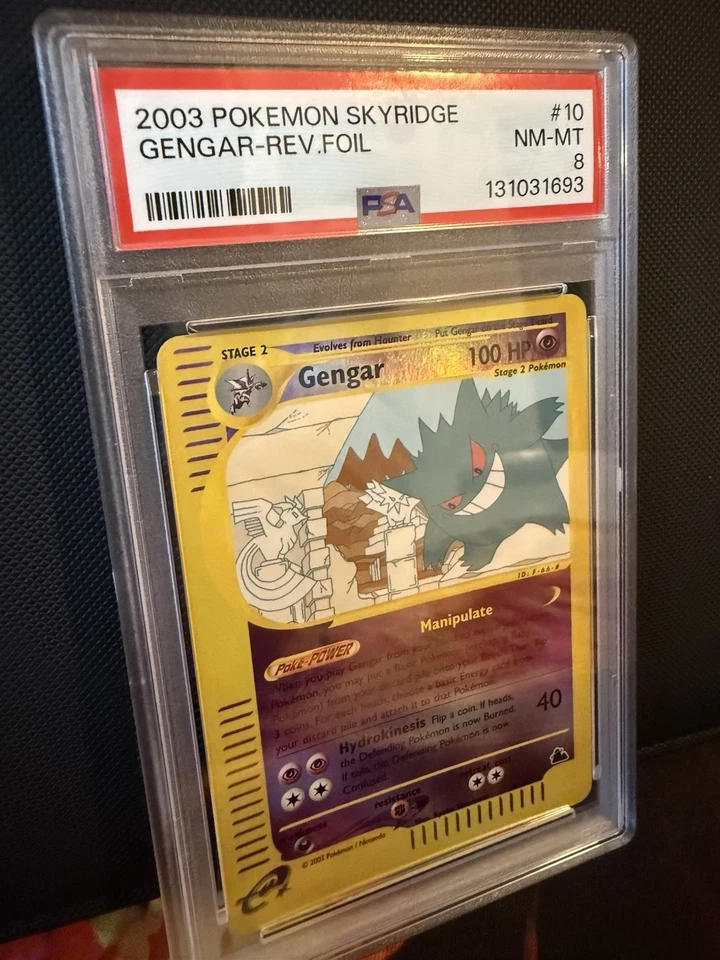 Pokémon TCG Skyridge Gengar Reverse Holo Card 10/144 PSA Graded 8 - Image 3 of 4