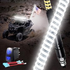 1PC Upgrade Brightness COB Whip Lights, Easy Install and Removal, 3FT White