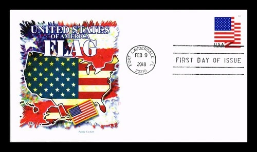 US COVER FLAG FOREVER FIRST DAY ISSUE PANDA CACHET